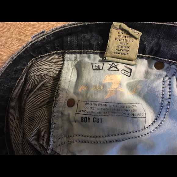 Seven for all man kind boot cut boyfriend jeans - Picture 4 of 6